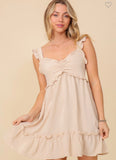 Ruffle Trim Dress