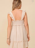 Ruffle Trim Dress