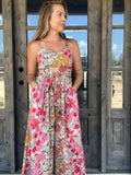 Floral Jumpsuit With Pockets