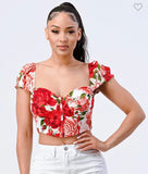 Floral Corset Top